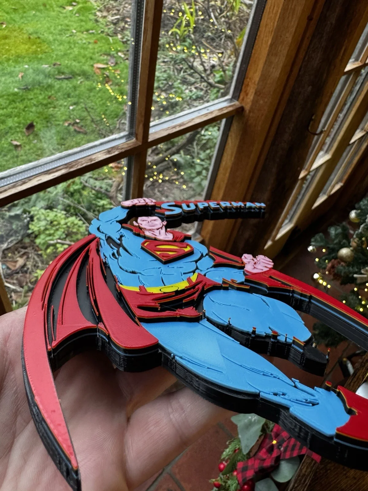 3D Layered Superman Wall Art Plaque | Retro Comic Style | DC Display Sign., image 4