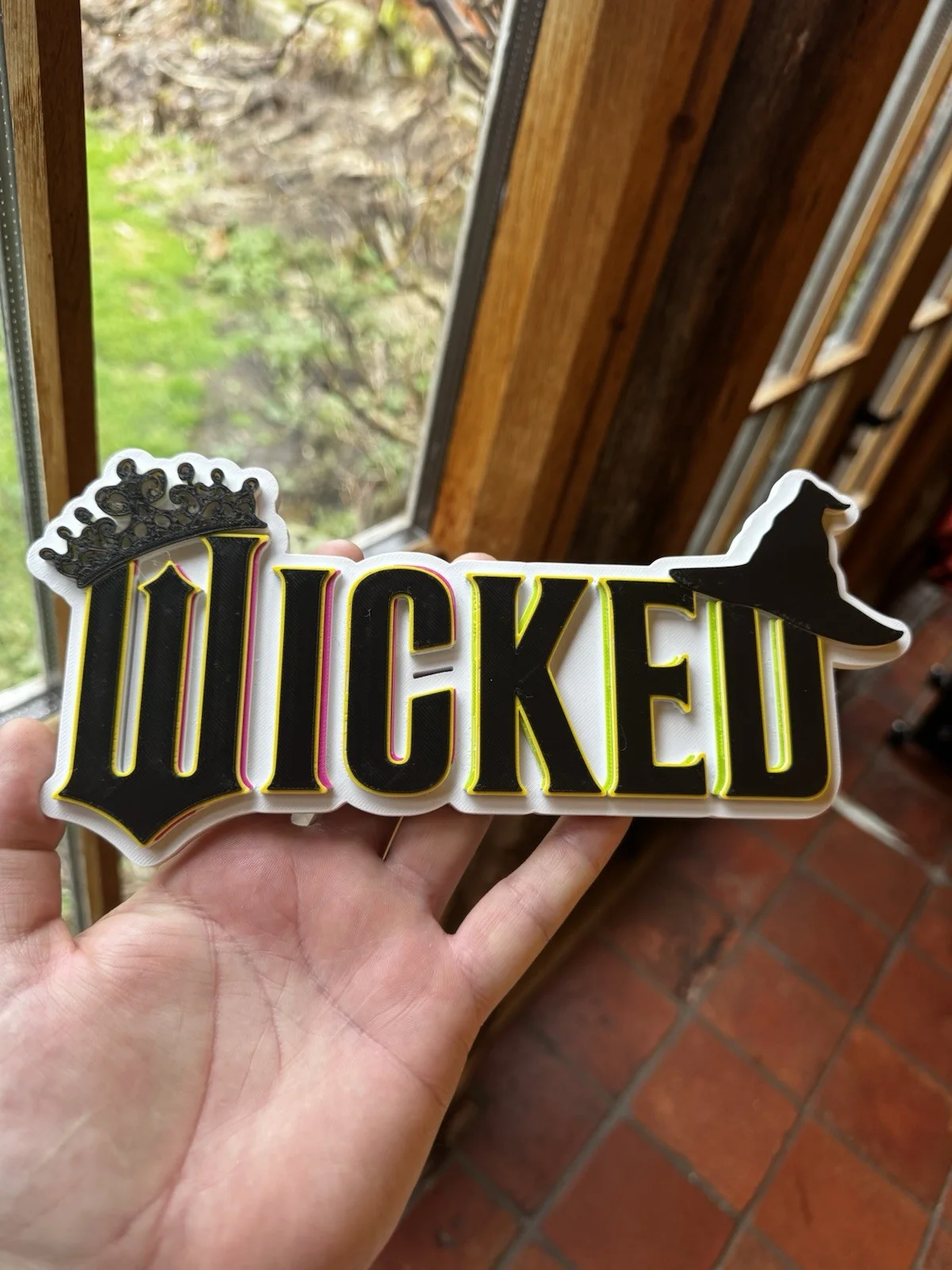 Decorative Wicked Film Inspired Fan Art Plaque - Sign., изображение 2