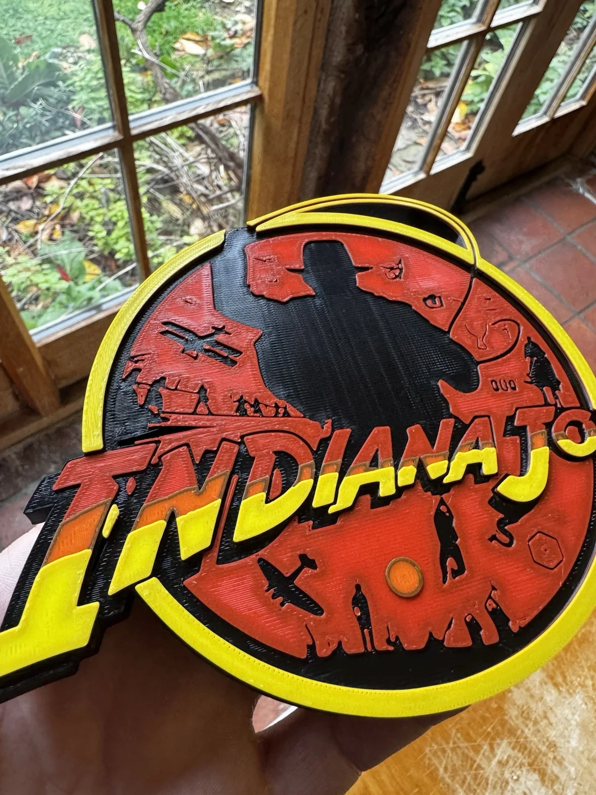 🪙 Indiana Jones 3D Printed Wall Sign – Adventure Movie Inspired Plaque., изображение 2