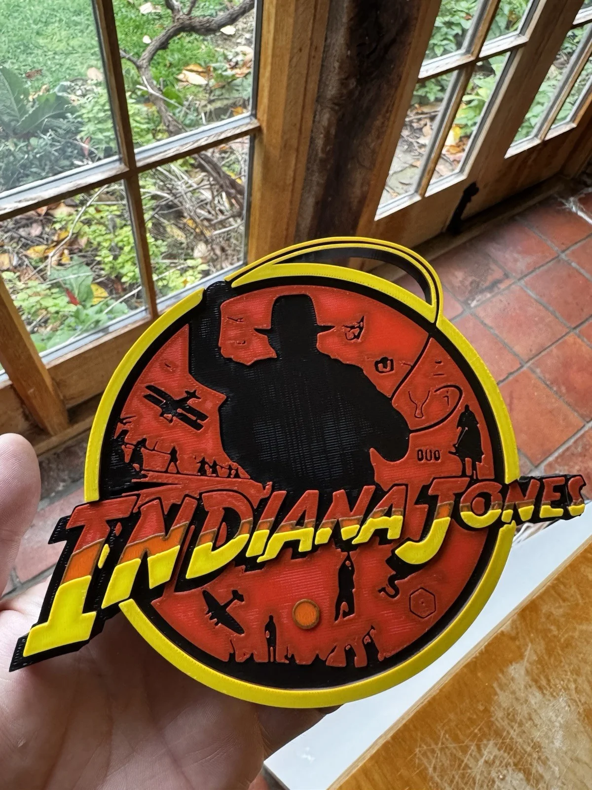🪙 Indiana Jones 3D Printed Wall Sign – Adventure Movie Inspired Plaque., изображение 4
