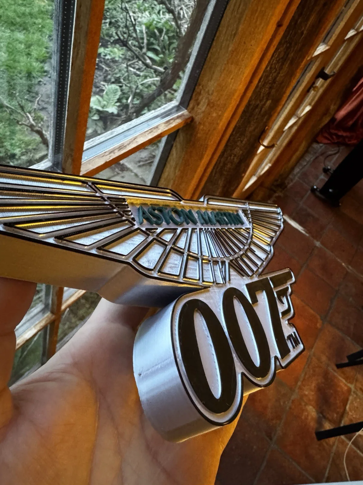 007 Inspired Winged Car Wall Plaque | 3D Layered Display Sign | Freestanding., image 3