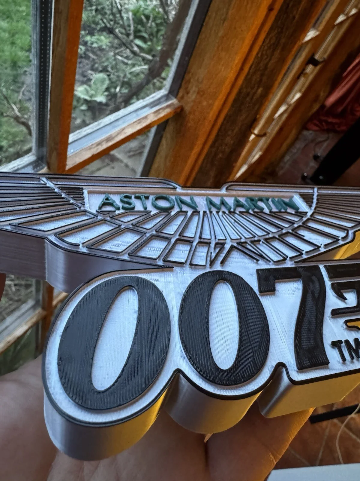 007 Inspired Winged Car Wall Plaque | 3D Layered Display Sign | Freestanding., image 4