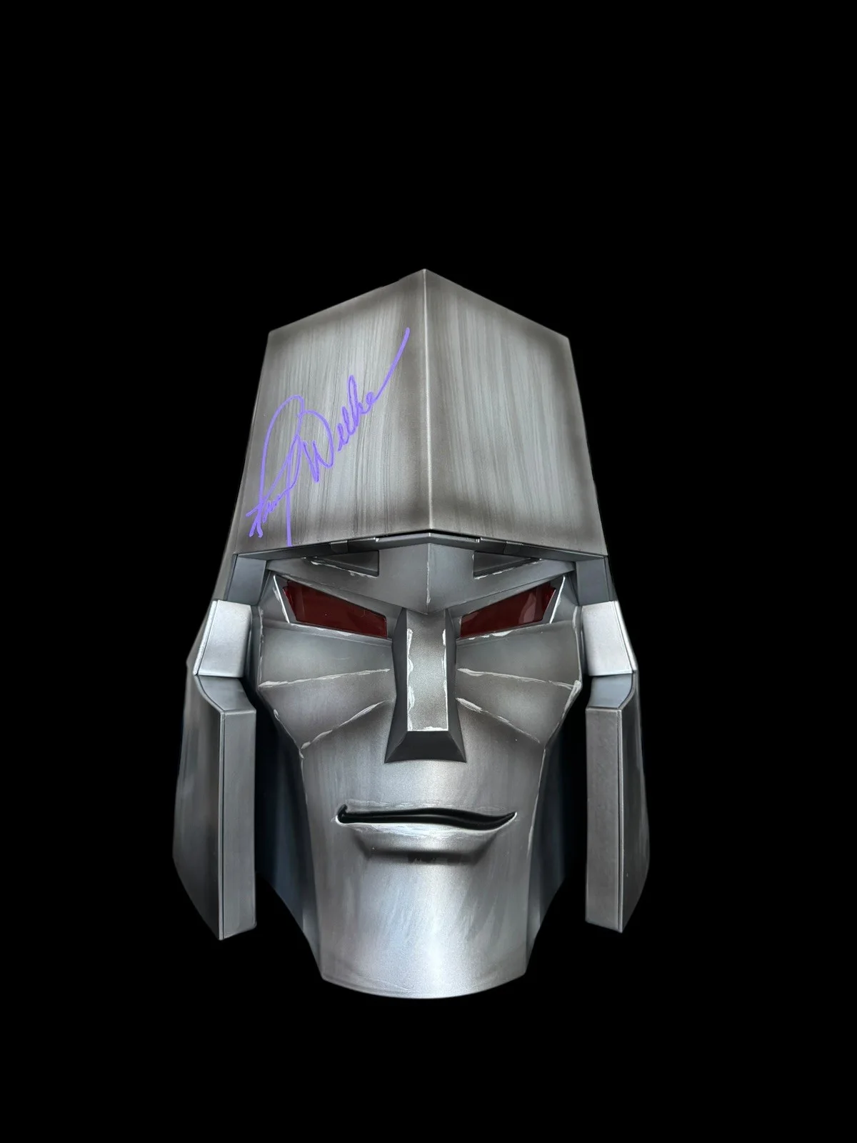 FRANK WELKER — FRANK WELKER signed Transformers Megatron Modern Icons 1:1 Replica Helmet BAS, image 4