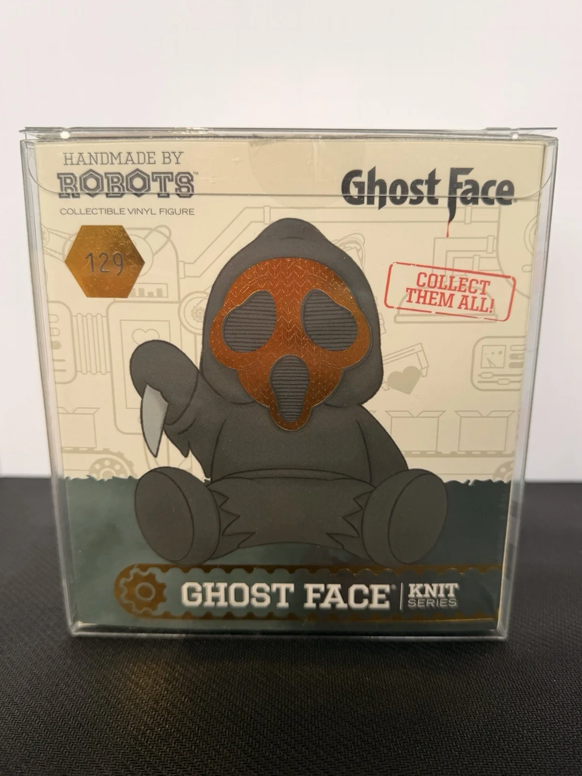 Roger Jackson — Roger JACKSON Signed Scream Handmade by Robots Figure Ghostface BAS QR JSA green, image 4