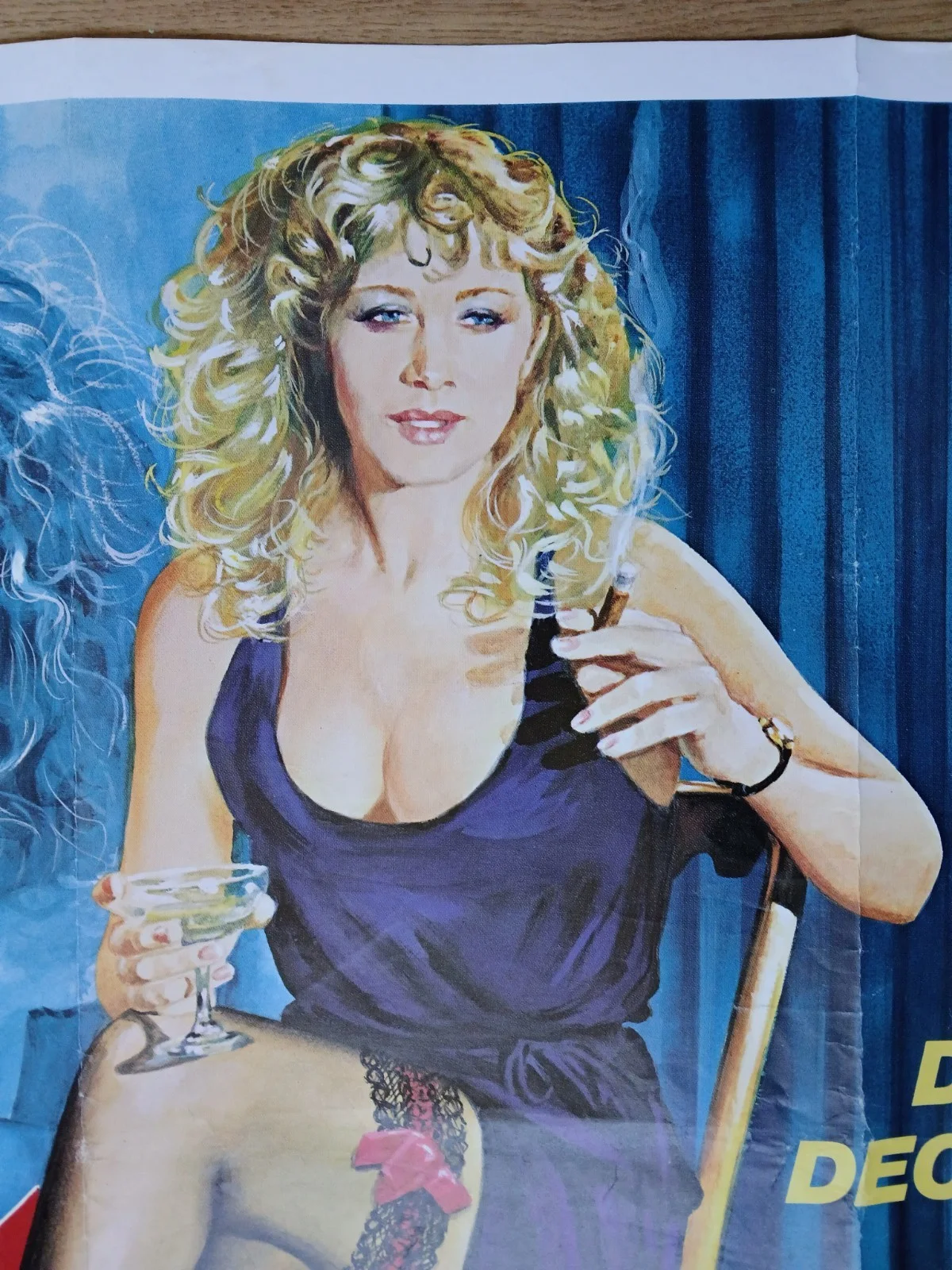 HUSSY (1980) original UK quad poster - Sam Peffer art of sexy Helen Mirren, изображение 4