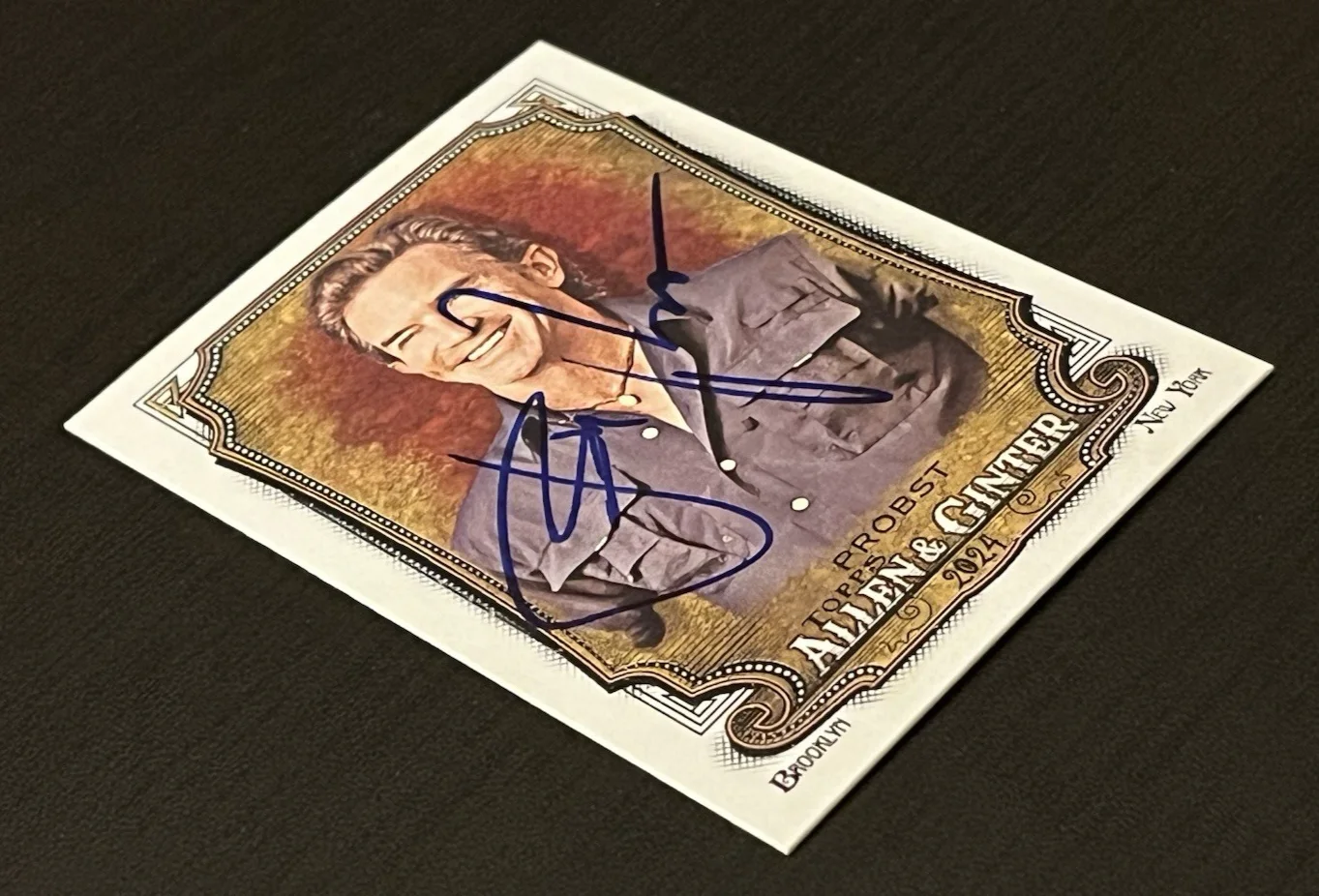 JEFF PROBST — JEFF PROBST SIGNED 2024 ALLEN & GINTER BASE CARD 251 SURVIVOR AUTO COA PROOF A, image 3