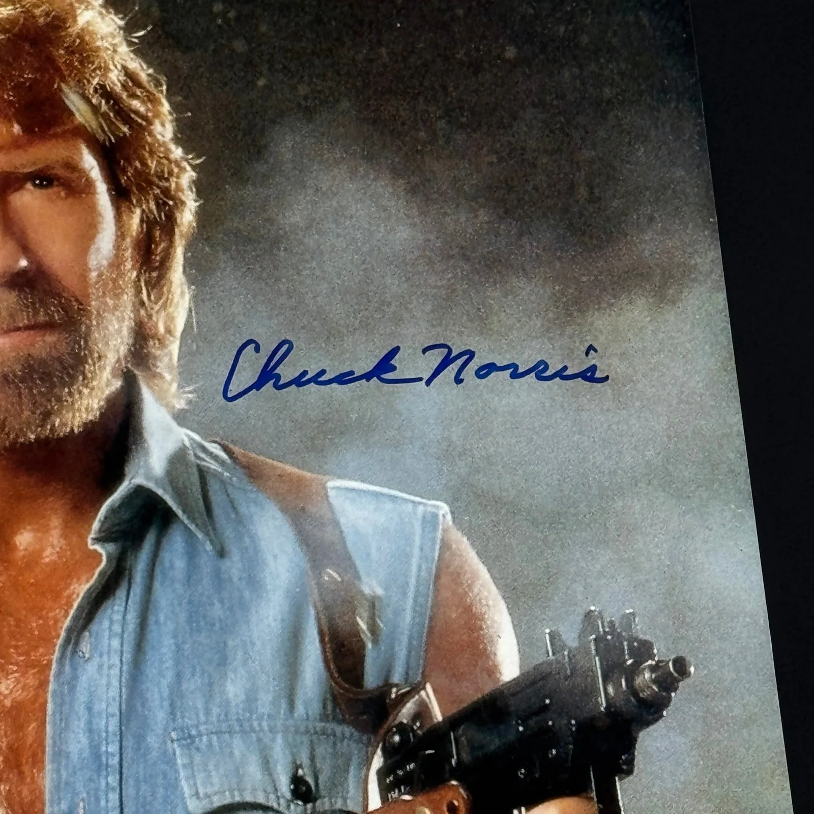 Chuck Norris — CHUCK NORRIS Signed 16x20 "Invasion U.S.A." Photo JSA Certified Autograph Auto, image 2