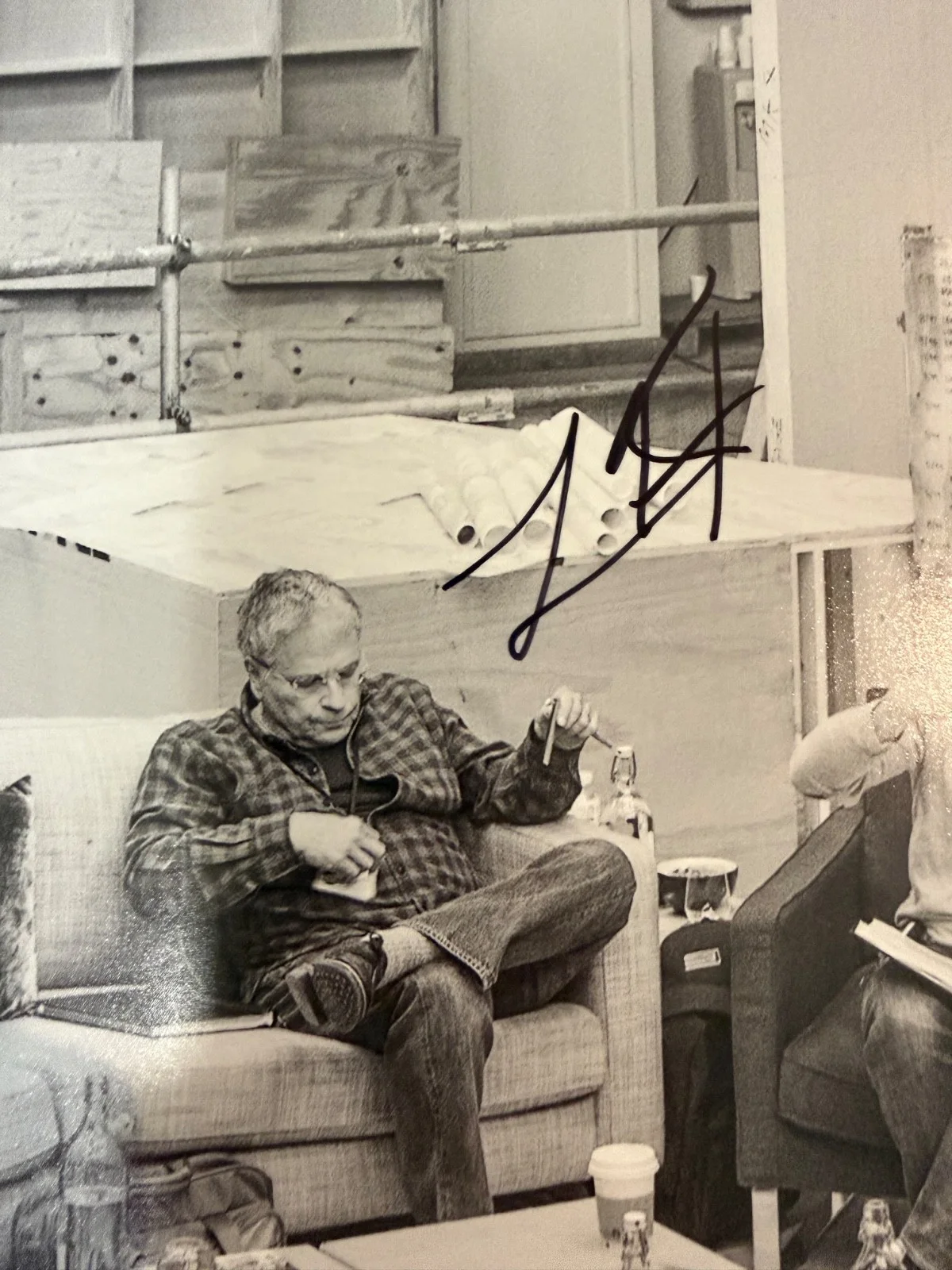 5 cast members — Star Wars Force Awakens CAST SIGNED Poster - Harrison Ford Driver Ridley PSA/DNA, image 4