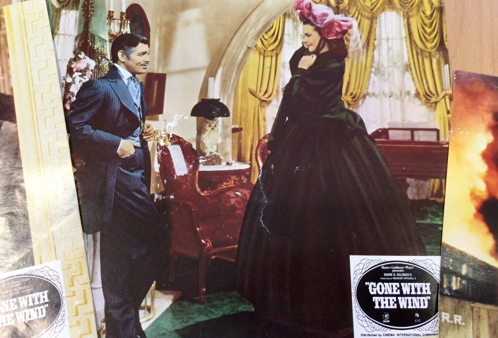 Set Of Six Gone With The Wind Lobby Cards MGM/CIC, изображение 3