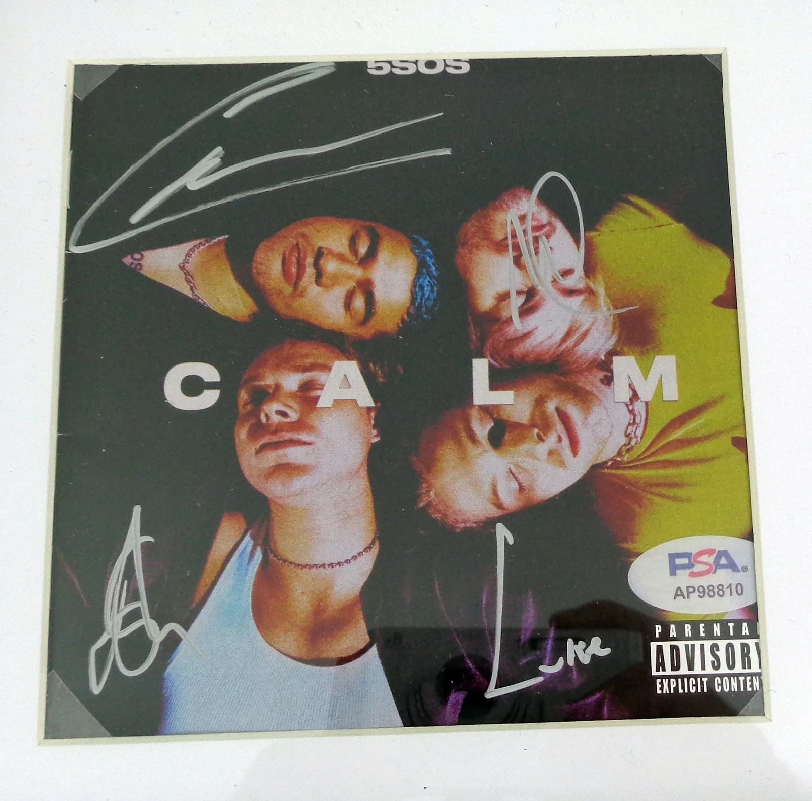5SOS 5 Seconds of Summer Signed Autograph Calm CD Framed PSA/DNA COA, изображение 2