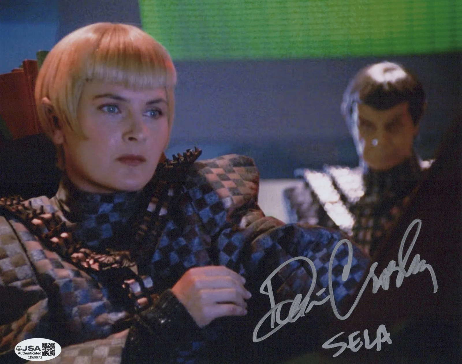 Denise Crosby — Star Trek: The Next Generation- Denise Crosby signed Sela 8x10 photo JSA COA