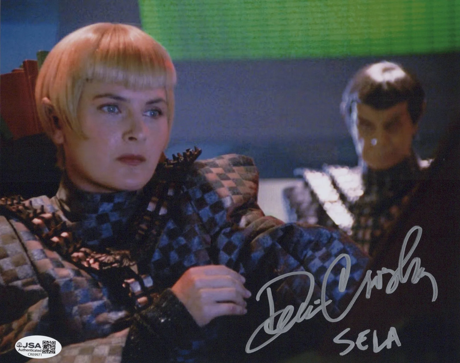 Denise Crosby — Star Trek: The Next Generation- Denise Crosby signed Sela 8x10 photo JSA COA