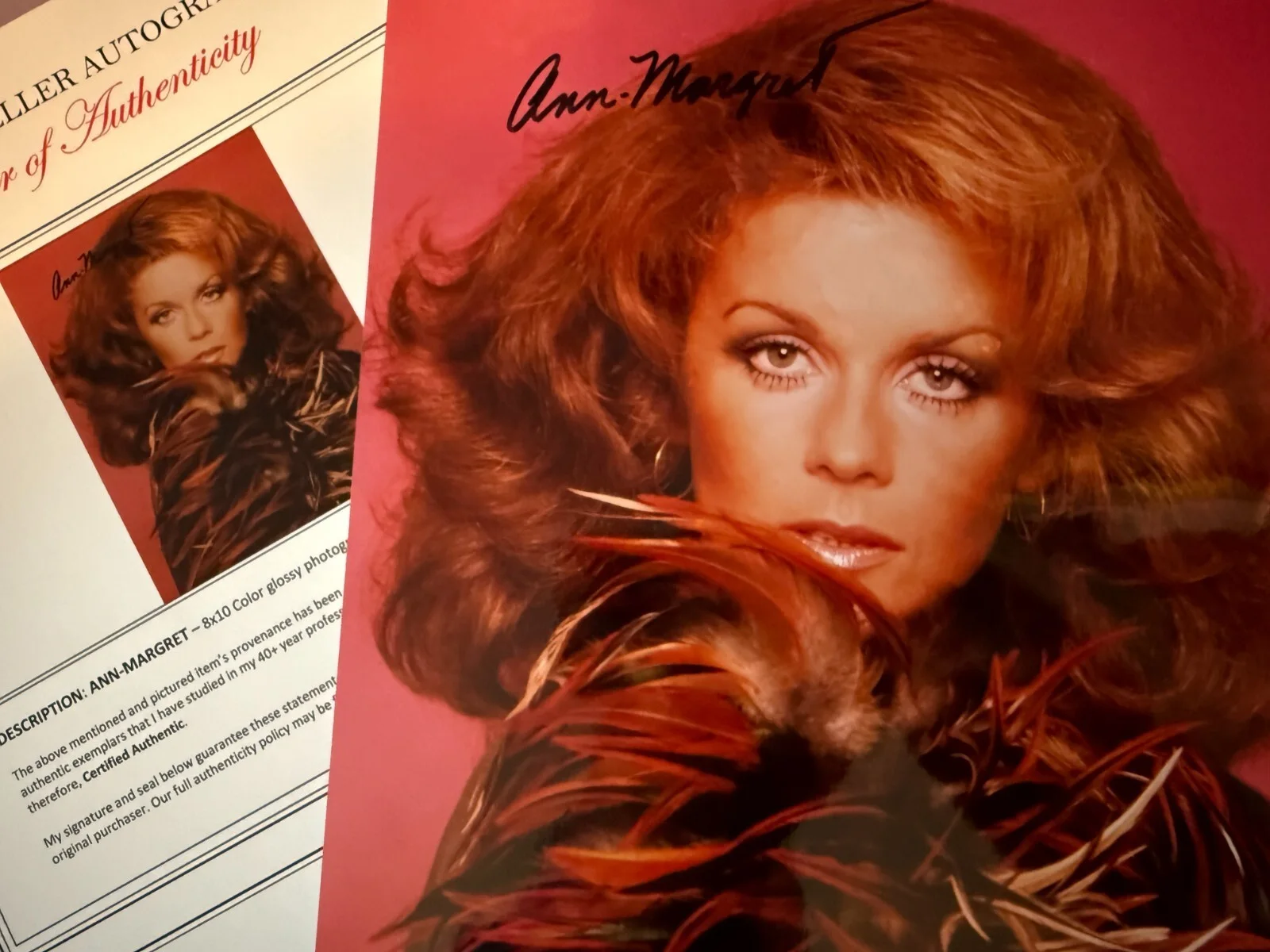 ANN-MARGRET — ANN-MARGRET Hand Signed• Beautiful•Vintage with Todd Mueller Autographs LOA COA, image 2