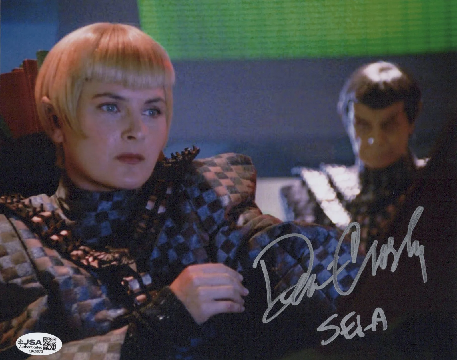 Denise Crosby — Star Trek: The Next Generation- Denise Crosby signed Sela 8x10 photo JSA COA