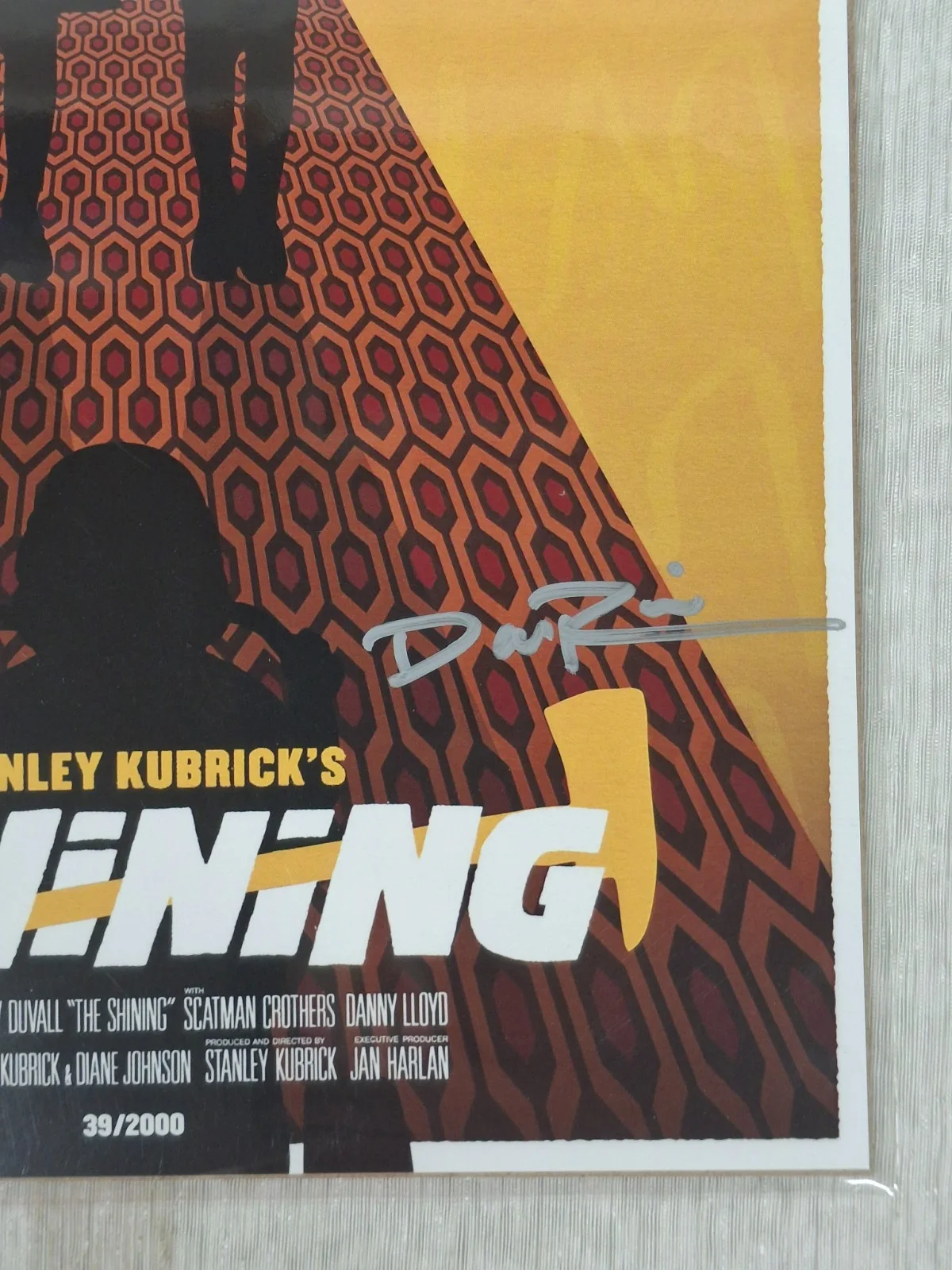 Bam! The Shining 8x10 Art Print Davis Rider Autograph 39/2000 COA, изображение 4