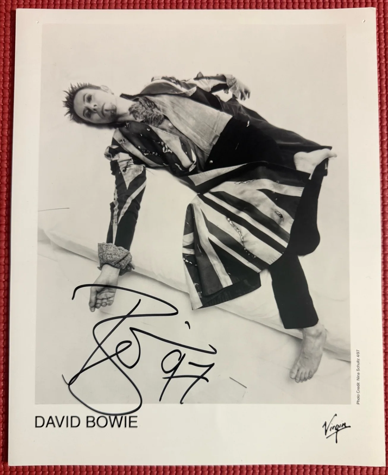 REAL signed DAVID BOWIE autographed 8"x 10" EARTHLING Promo Photo EPPERSON, image 2
