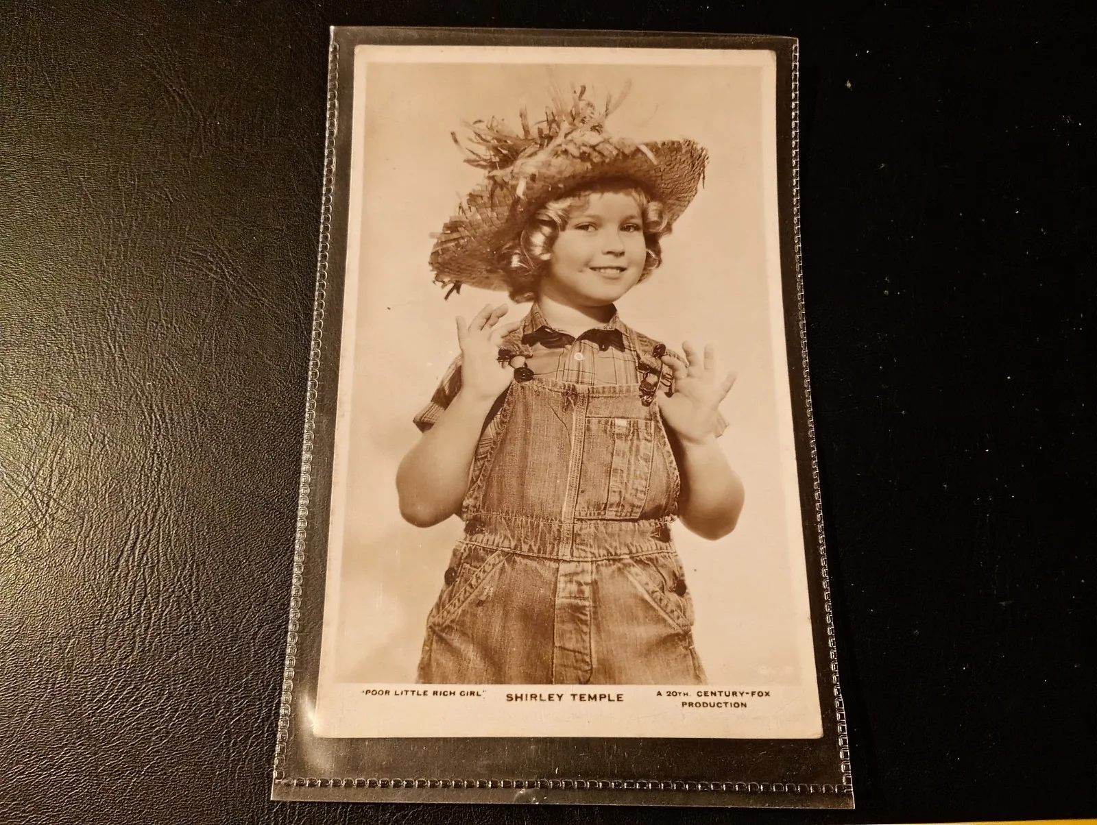 Vintage Shirley Temple Poor Little Rich Girl Postcard 1930's. Curled. We've more, изображение 3