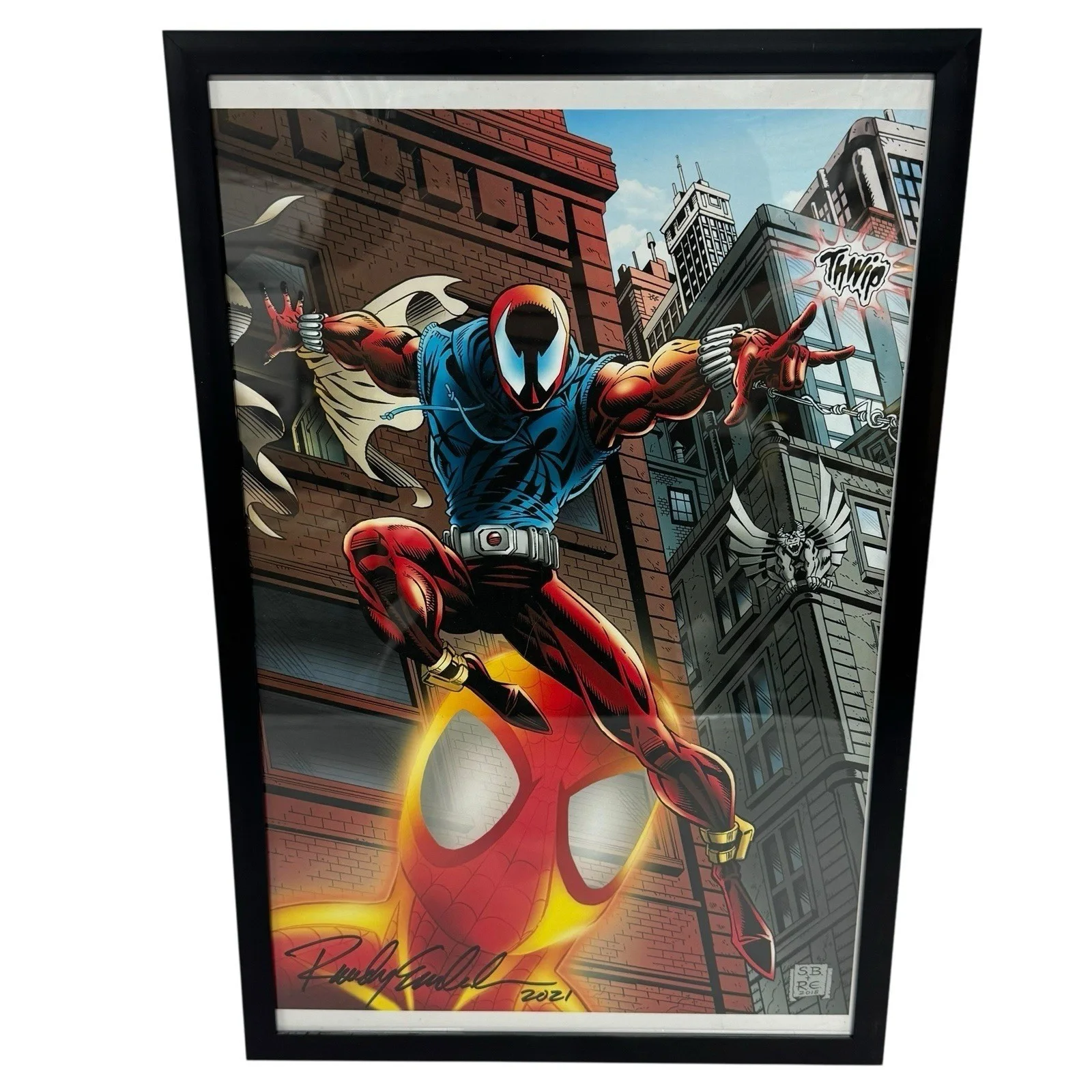 randy emberlin — Spider-Man Randy Emberlin Signed Autographed Poster Pieces (3 Total 18x11), image 2