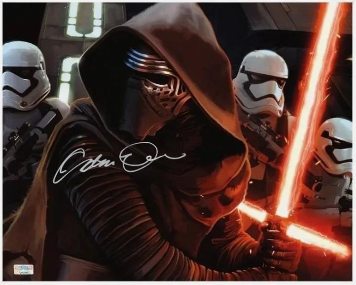 Adam Driver — Adam Driver Autographed Star Wars The Force Awakens First Order 16x20 Photo