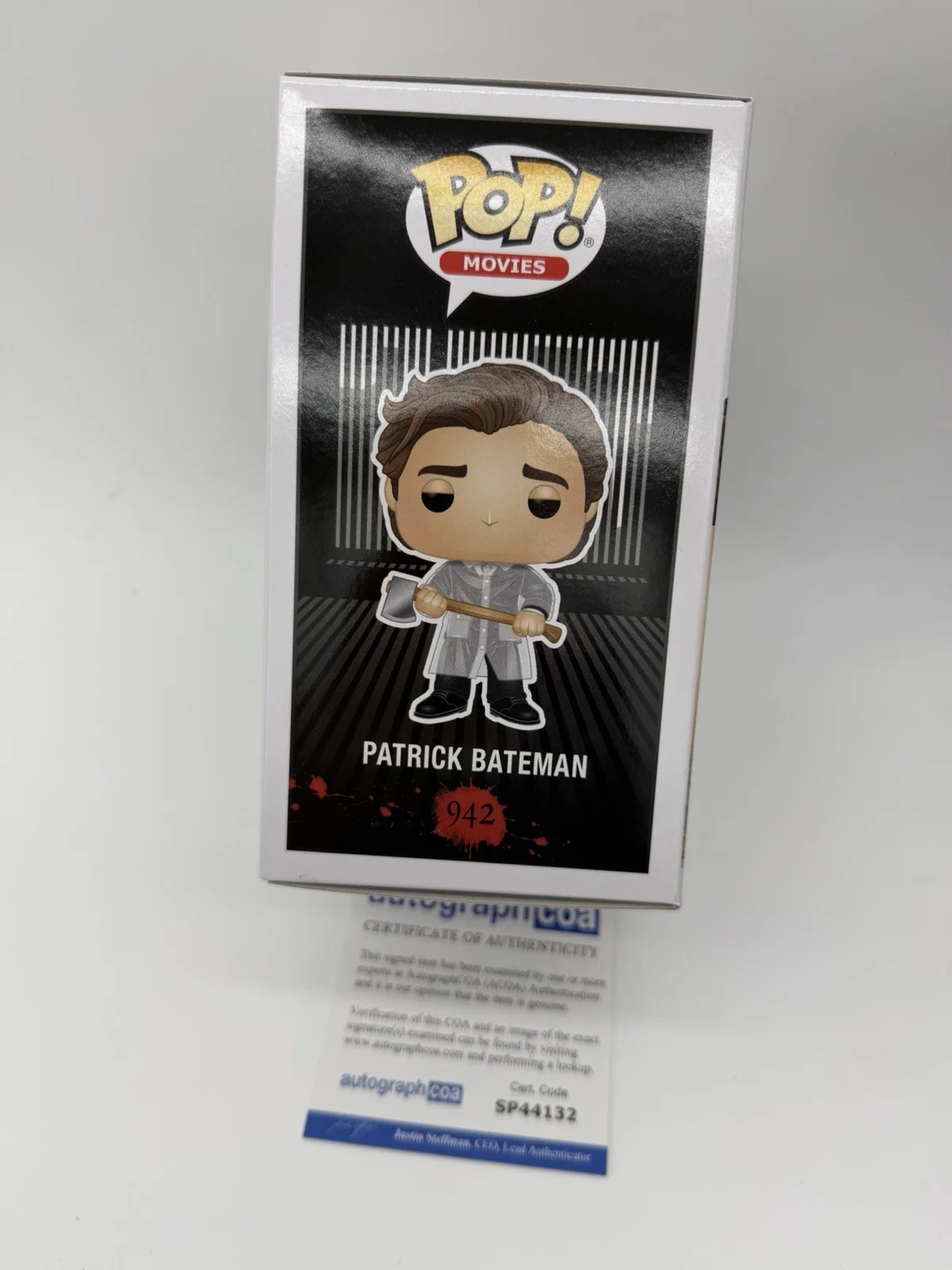 Christian Bale — Christian Bale signed Psycho Funko Pop 942 Patrick Bateman Not Frakenstein Bride, image 5