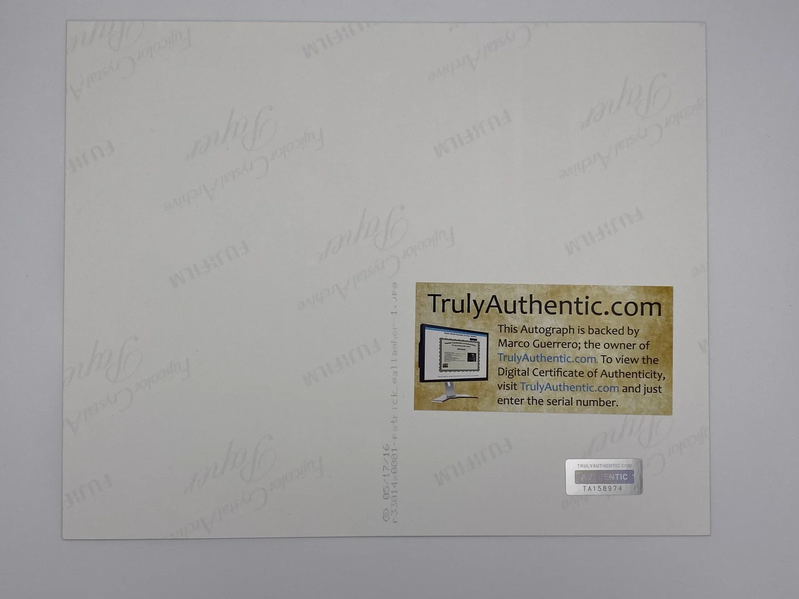 Patrick Gallagher — Patrick Gallagher Signed 8 x 10 Photo 258 West Authentic Night at the Museum 1, изображение 2