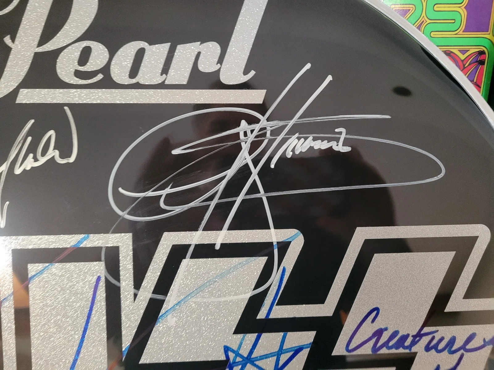 KISS Band Autographed Signed Bass Drumhead Seven Members Gene Simmons Ace Paul, изображение 4