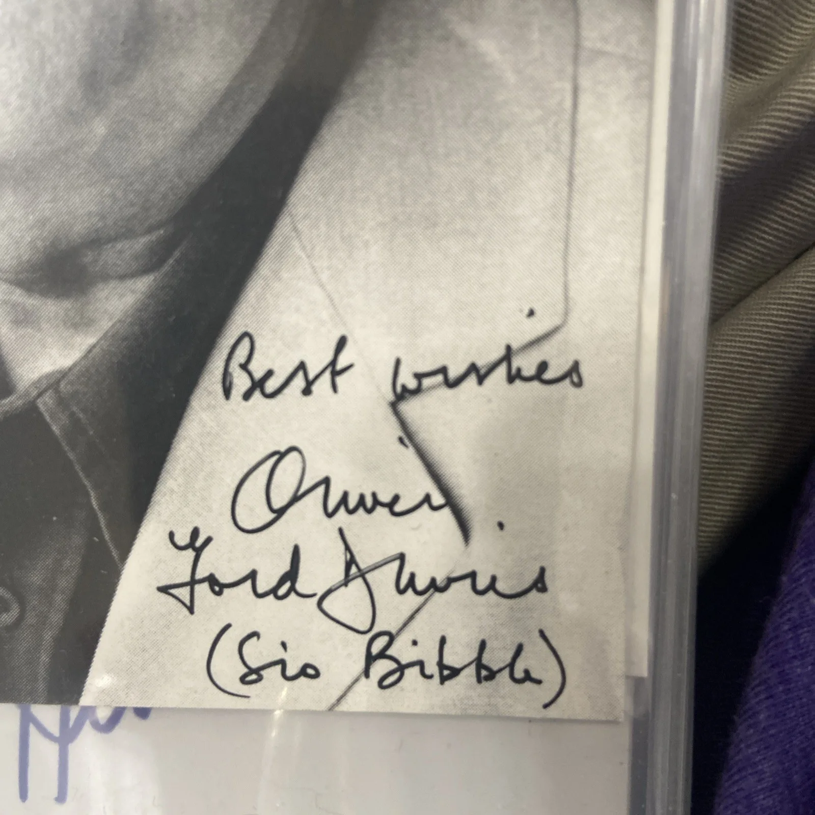 Oliver Ford Davies signed/autographed Star Wars 4.5x7 Photo- Sio Bibble, image 2