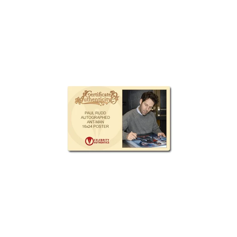 Paul Rudd — Paul Rudd Autographed 2015 Ant-Man 16×24 Final Movie Poster, изображение 2