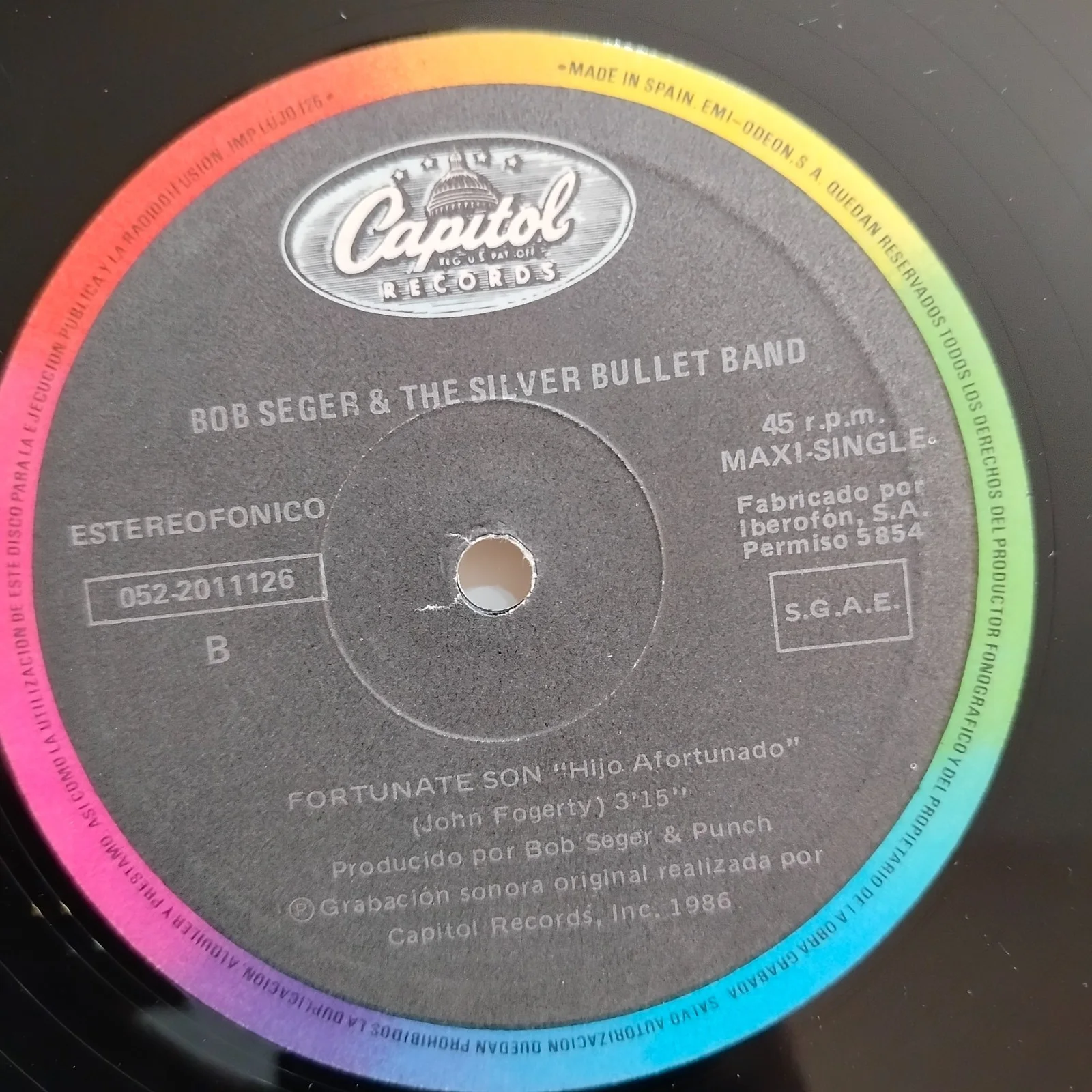 Bob Seger Signed Album Cover + COA, image 4