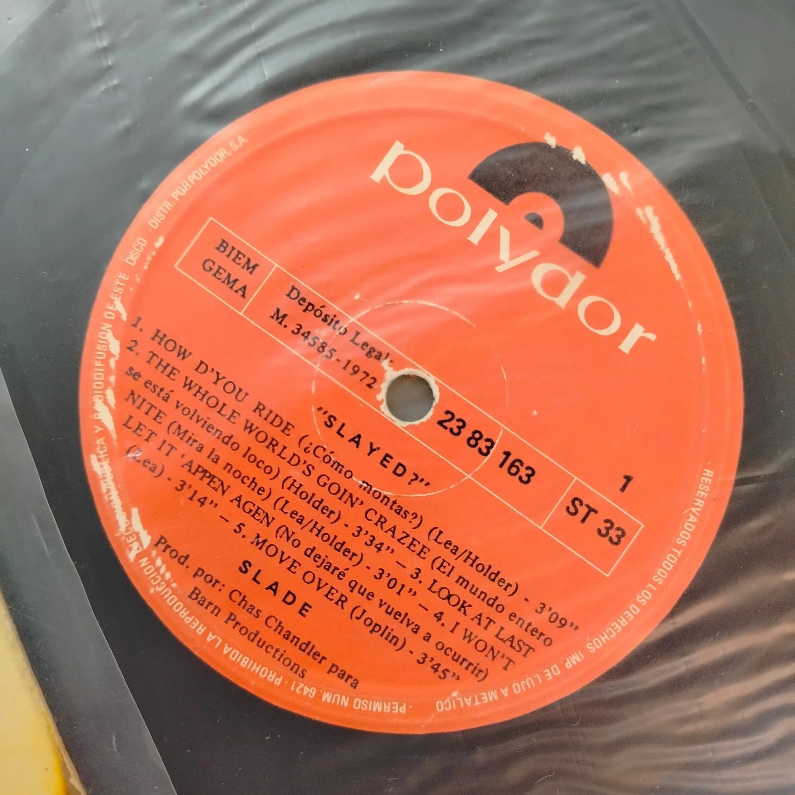 Slade Band Members Signed "Slayed?" Album Cover + COA, image 4