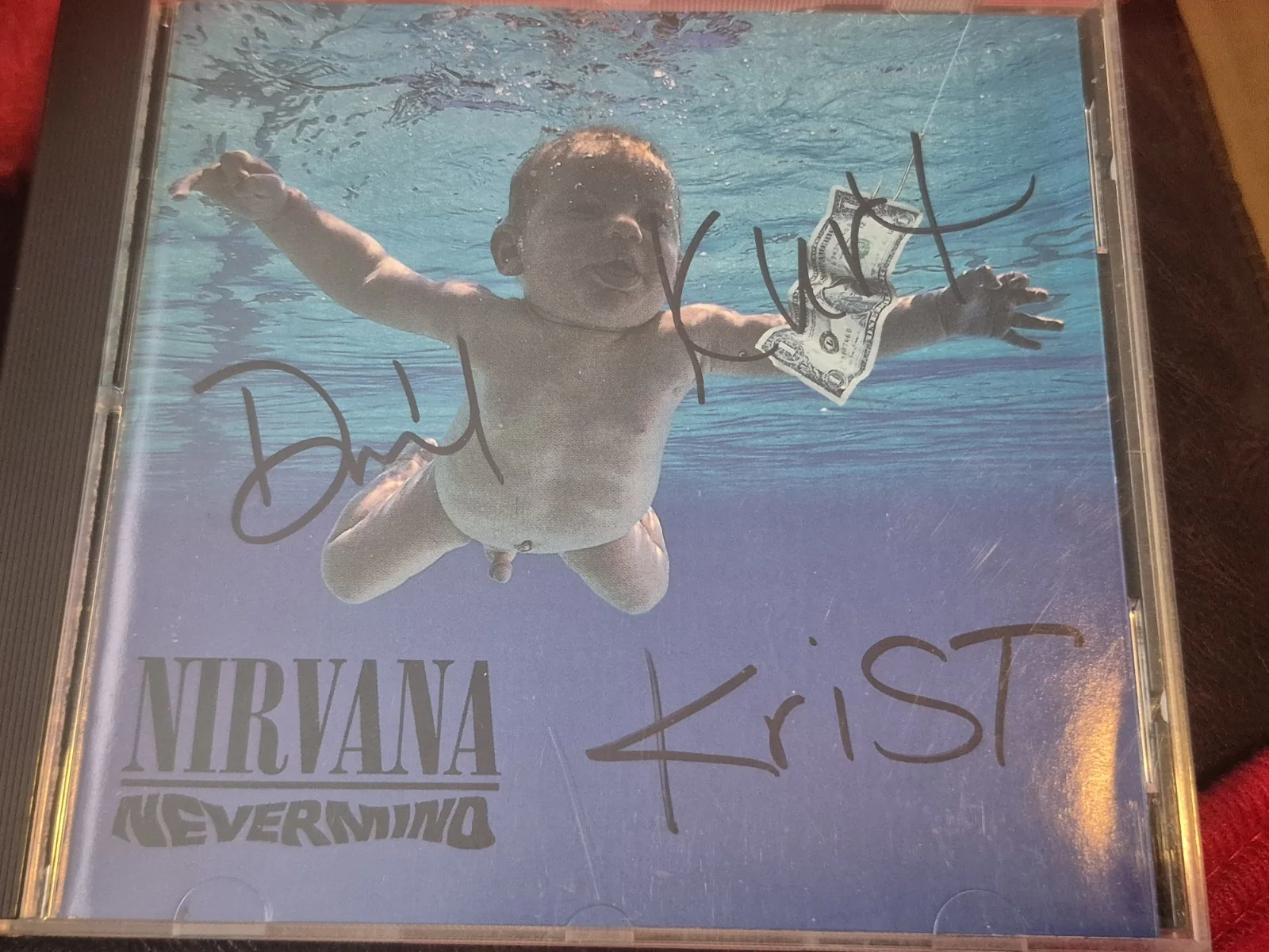 Nirvana Signed Autographed Cd Grohl Kurt Cobain Entire Band Bleach Nivermind, image 4