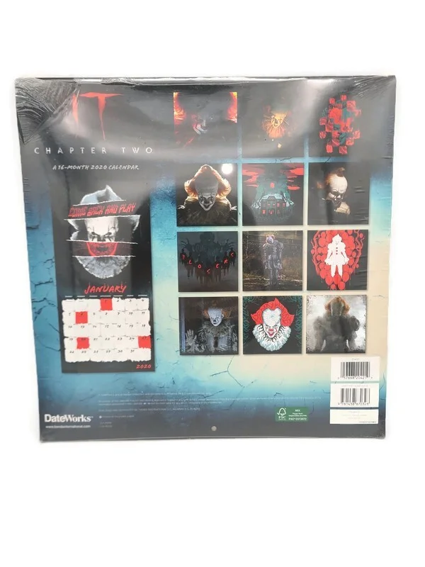 IT Pennywise Derry Herald Wall Hanging Decor & IT 2020 Calendar, image 5