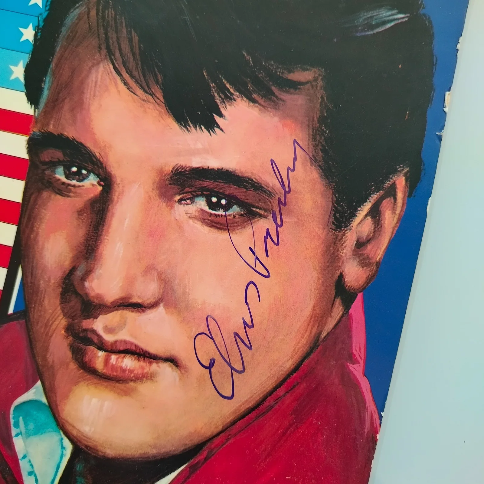 Elvis Presley Signed Autographed Album Cover + COA, image 2