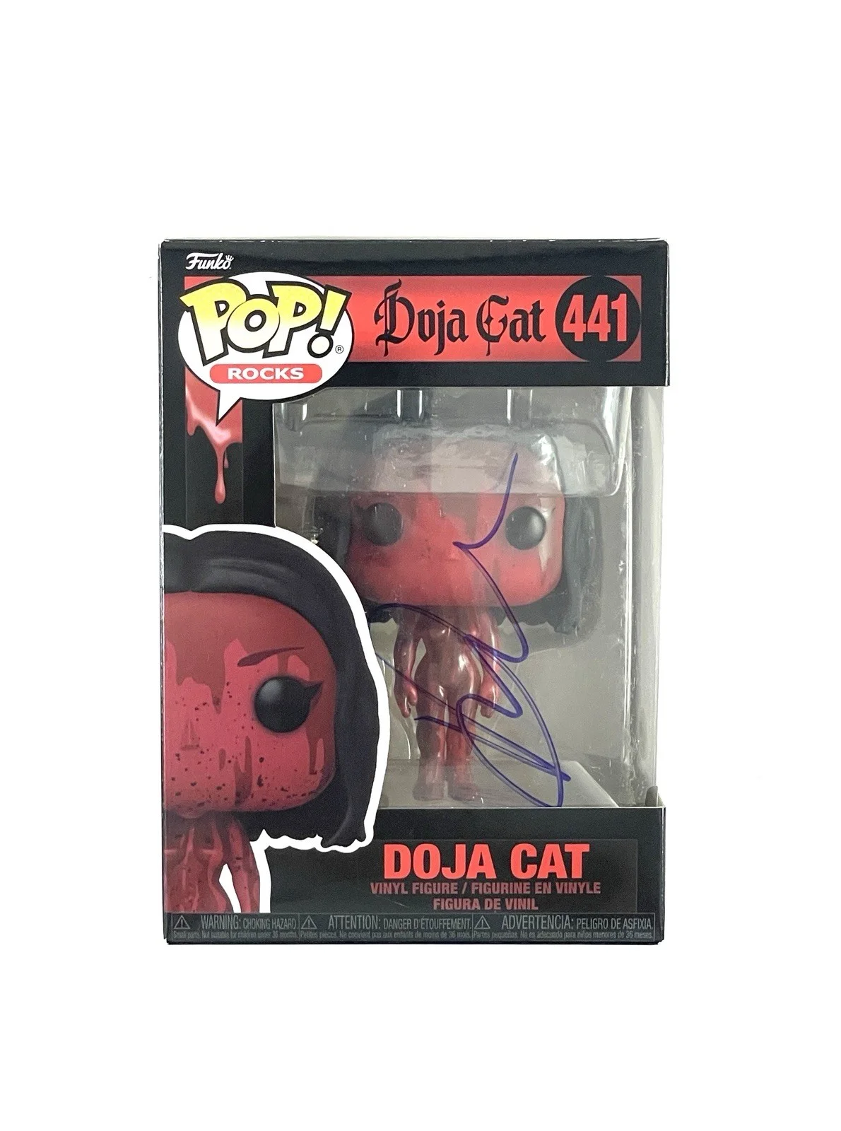 Doja Cat Rare Hand Signed Autographed Funko Pop 441 Vinyl Figure ACOA Certified, image 5