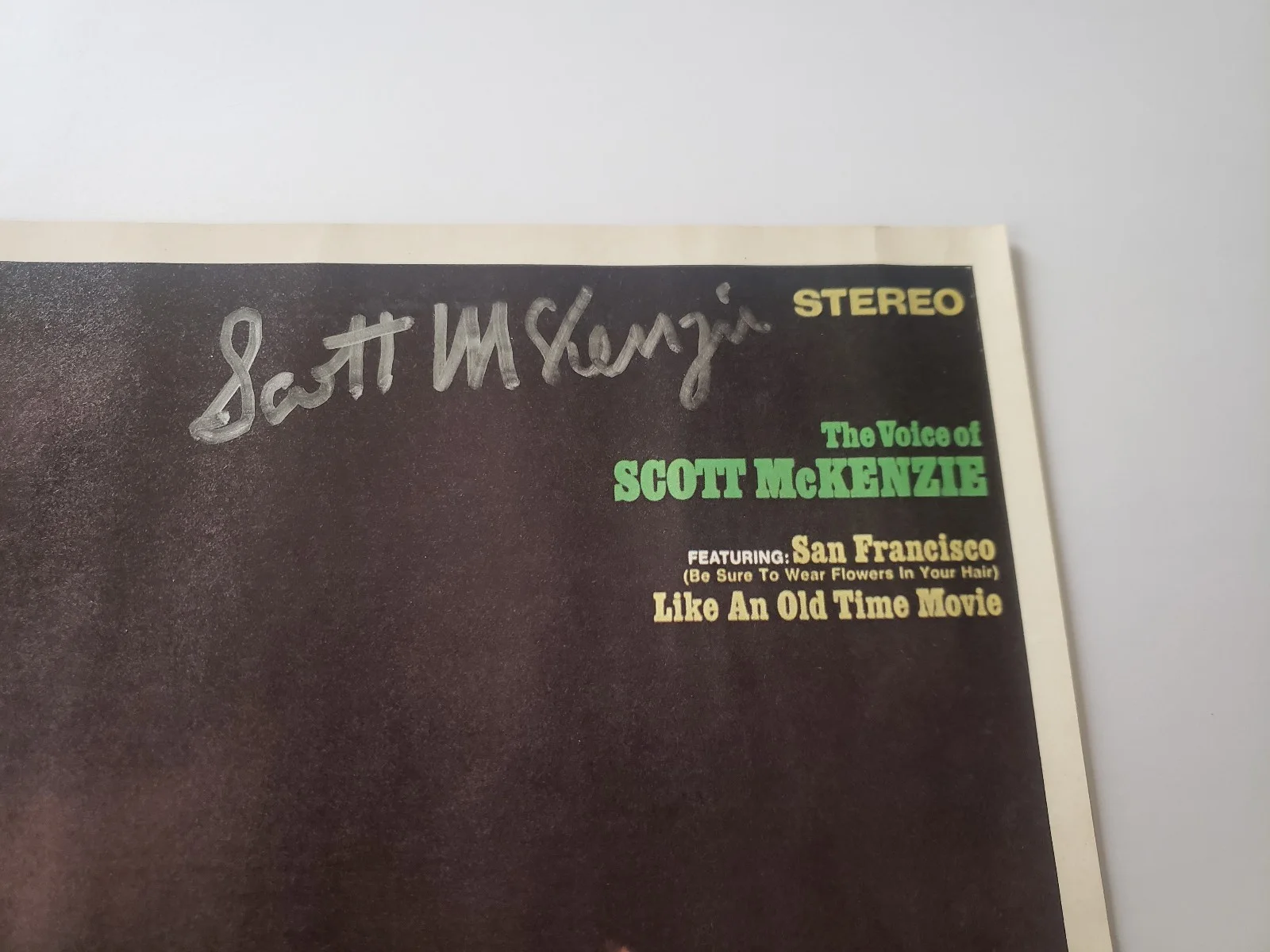 EXCELLENT (1967 VOICE OF Scott McKenzie) AUTOGRAPHED Photo/PRINT 11" x 10.5", изображение 2