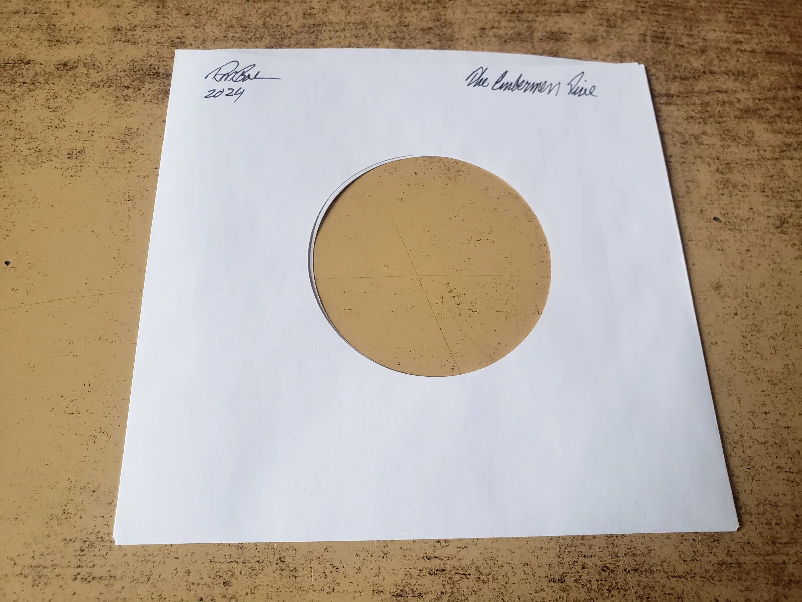 RON BOEN SIGNED 45 & SLEEVE & 1968 EXCELLENT EMBERMEN FIVE-TOP 20 FLYER/ENVELOPE, image 2