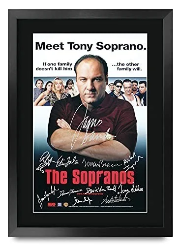 Sopranos TV Series Cast Signed Poster - 16"x12" Framed Autographed Print Gift, изображение 3