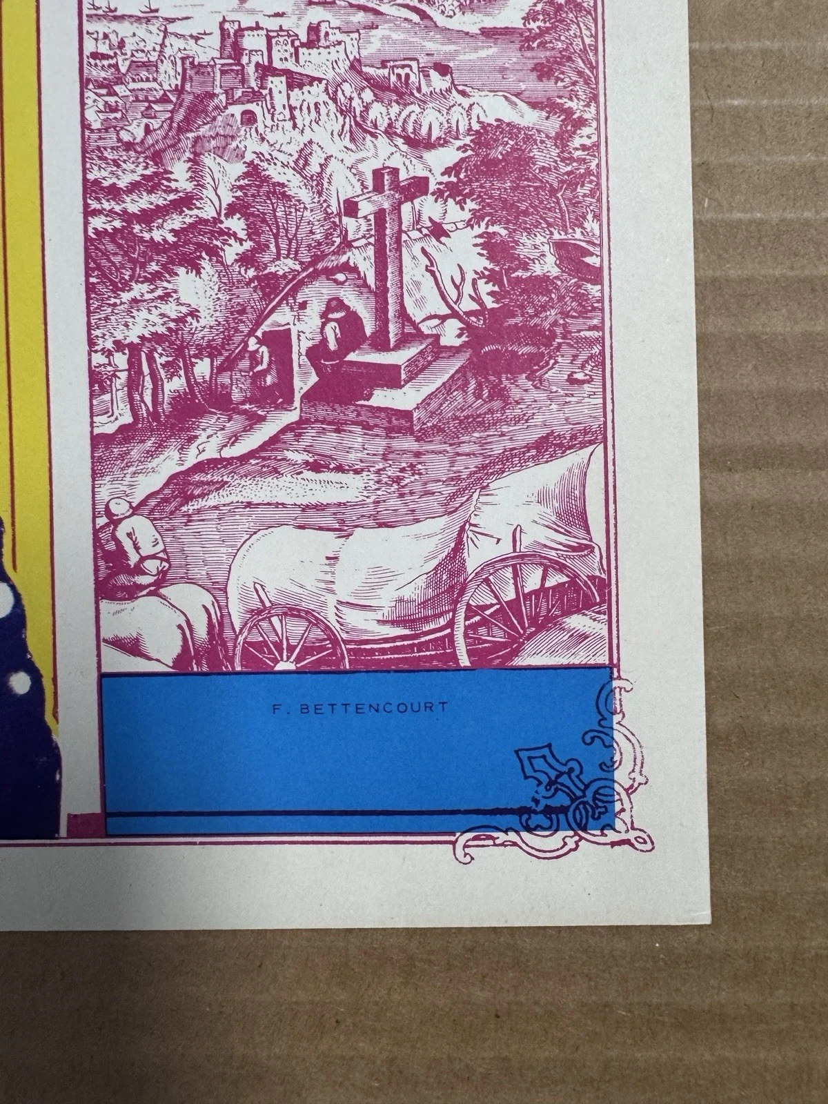 Cream, Taj Mahal & James Cotton Blues Band 1968 concert poster, Bettencourt, изображение 4