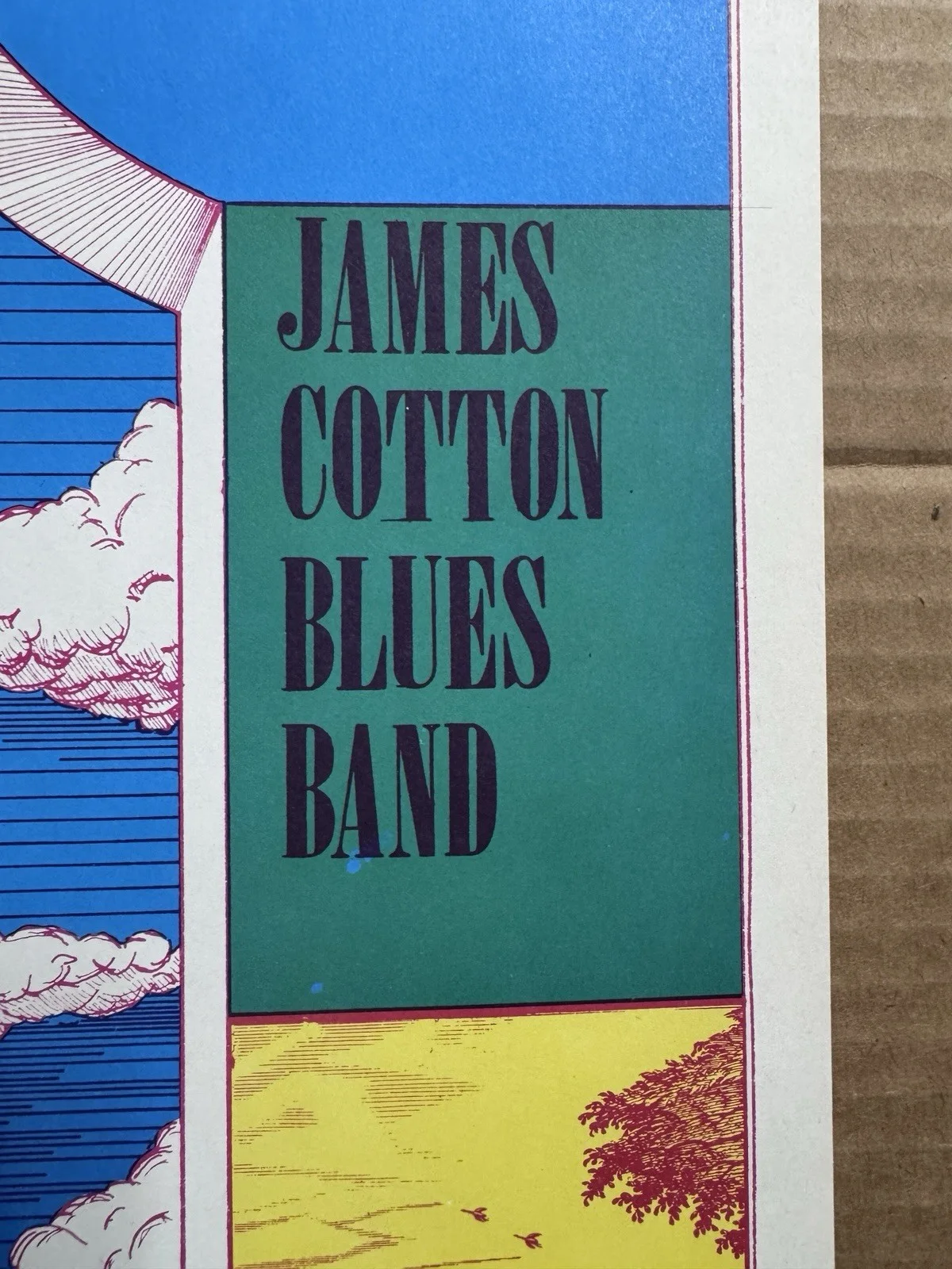 Cream, Taj Mahal & James Cotton Blues Band 1968 concert poster, Bettencourt, изображение 5