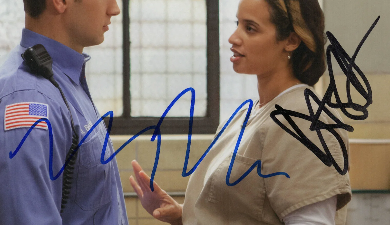 Dasha Polanco — Dasha Polanco Matt McGorry Signed Orange Is The New Black 8x10 Photo COA 1725, изображение 2