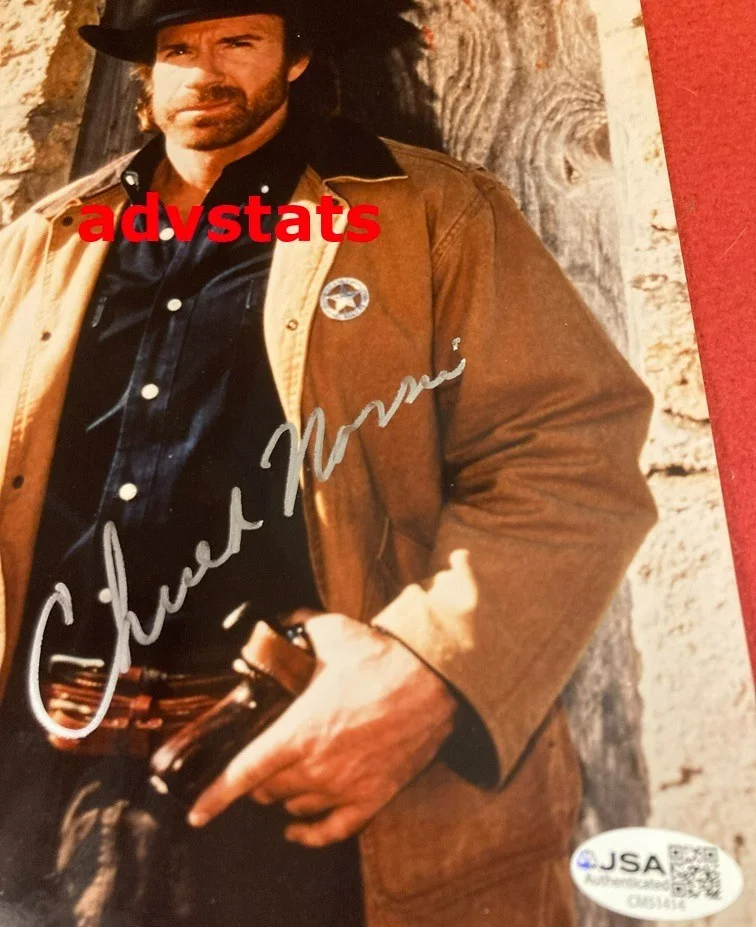 Chuck Norris — JSA authentic auto'd CHUCK NORRIS signed Cordell Walker, Texas Ranger 8x10 photo, изображение 2