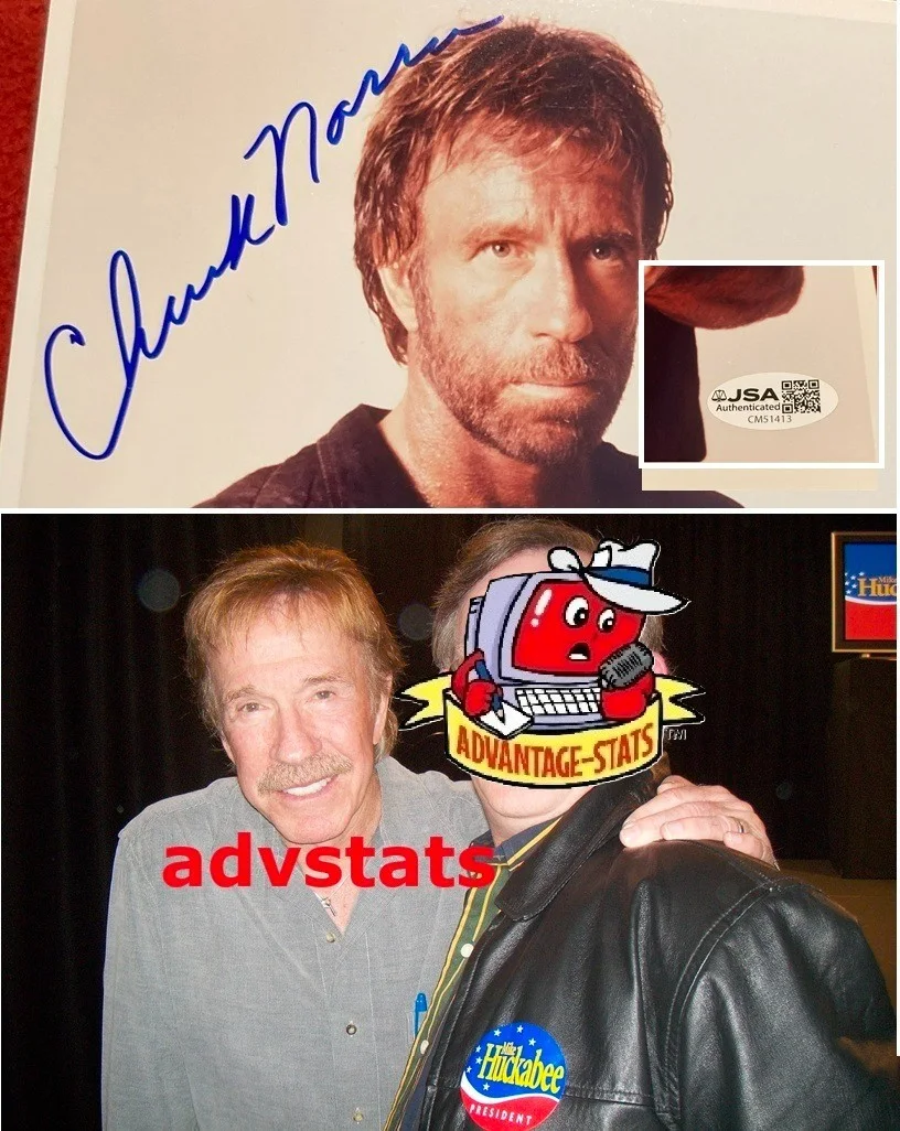 Chuck Norris — JSA authentic auto CHUCK NORRIS signed 3/3/2008 8x10 photo martial arts fighter, изображение 2