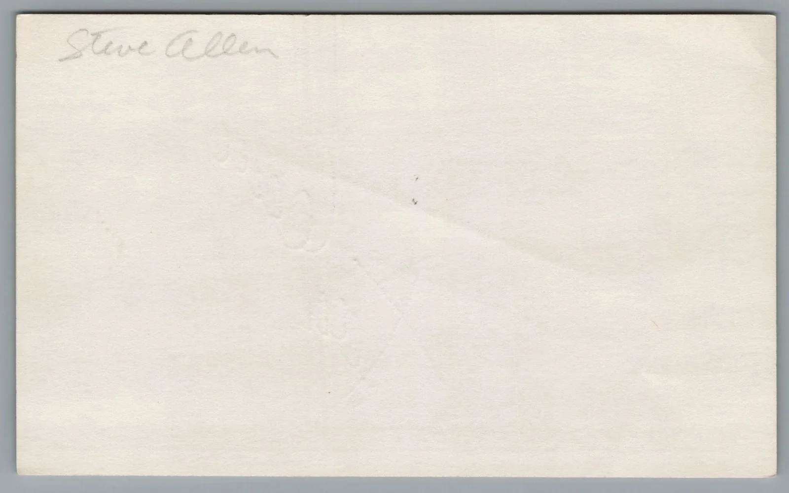 Steve Allen — Steve Allen Signed 3x5 Index Card What's My Line Autographed, изображение 2