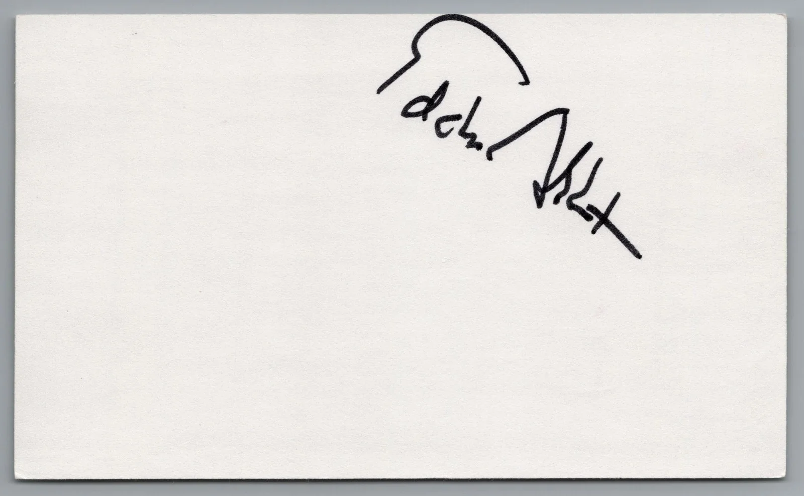 Eddie Albert — Eddie Albert Signed 3x5 Index Card Green Acres Autographed