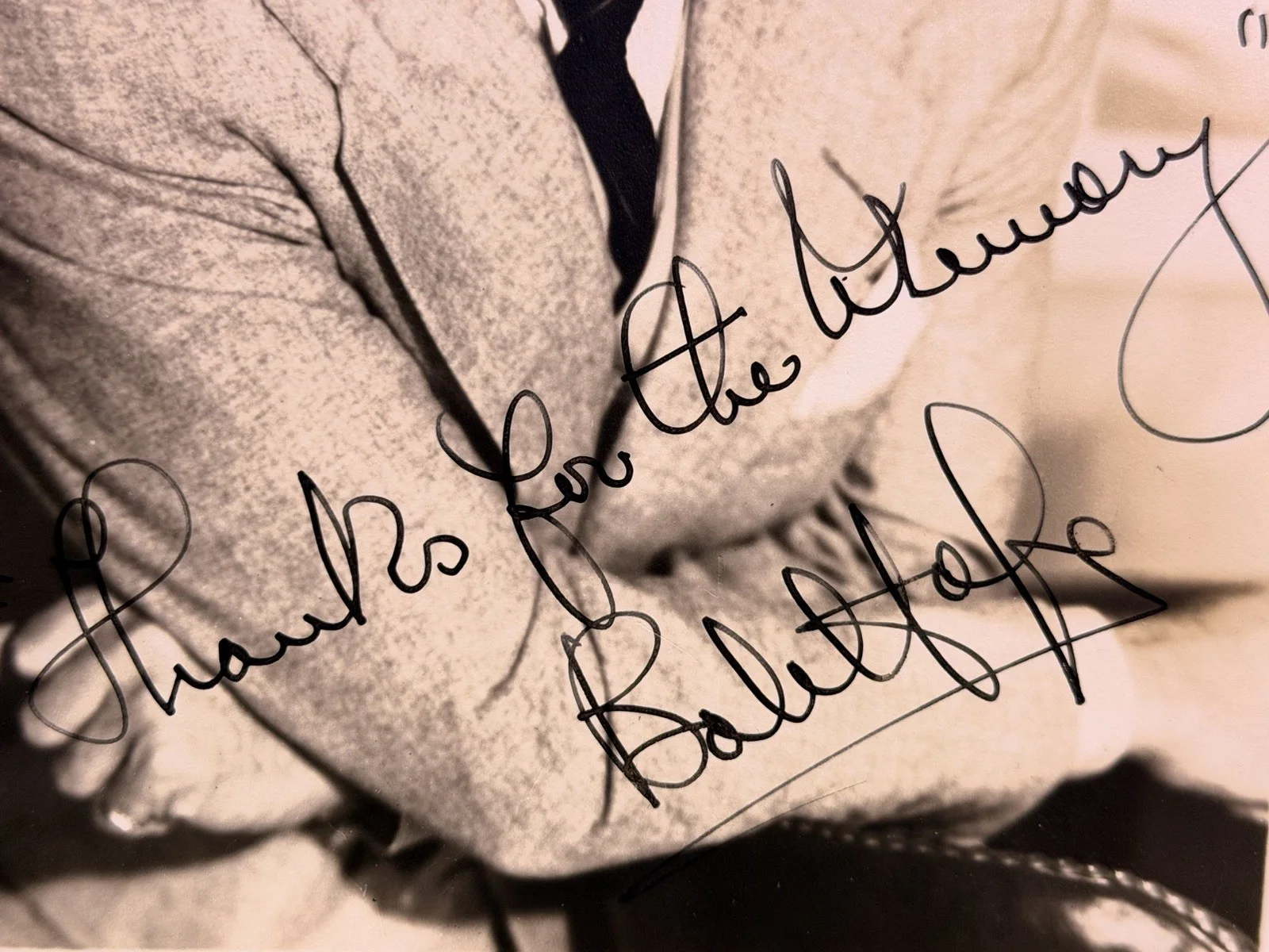 Bob Hope Signed 8x10 Photo "Thanks for the Memory" Inscribed Vintage Autograph, image 4