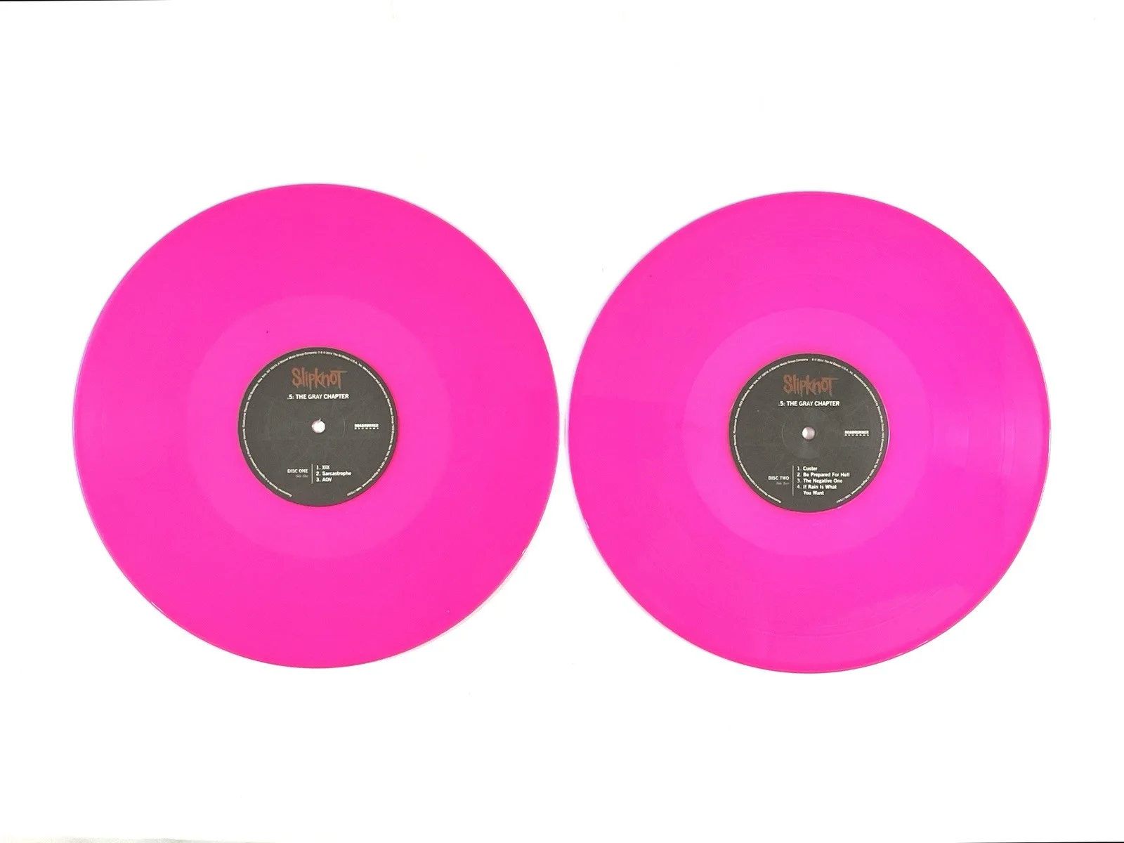 Slipknot Chris Fehn Signed The Gray Chapter .5: Pink Vinyl Album Record Set JSA, image 2