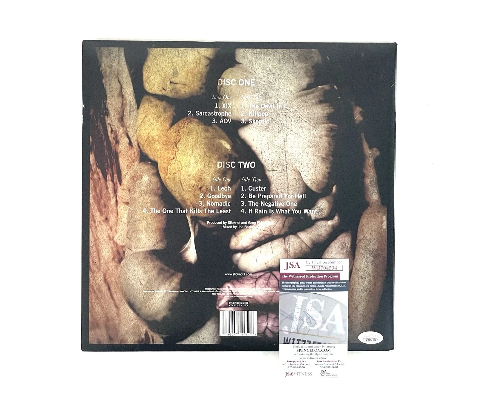 Slipknot Chris Fehn Signed The Gray Chapter .5: Pink Vinyl Album Record Set JSA, image 3