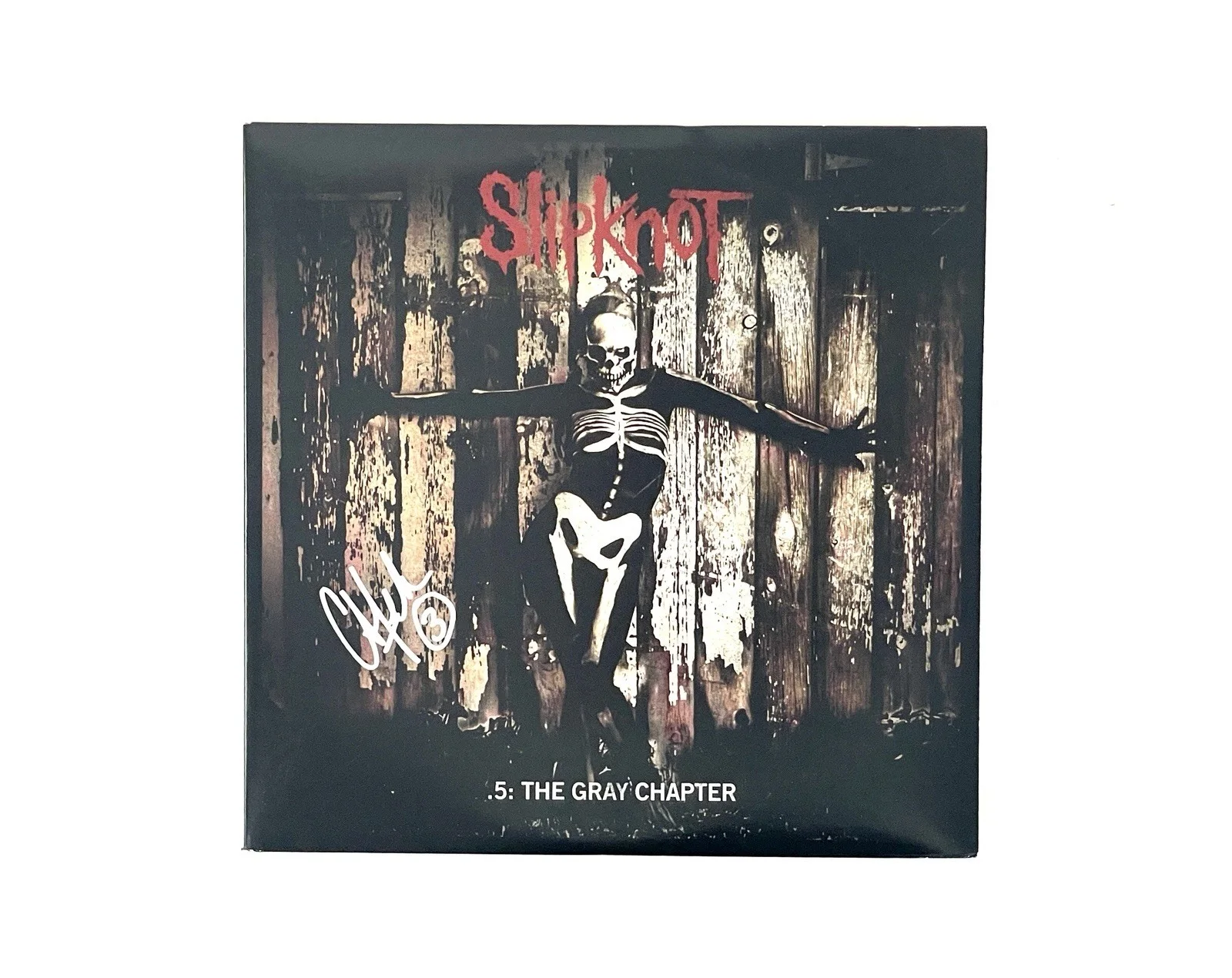 Slipknot Chris Fehn Signed The Gray Chapter .5: Pink Vinyl Album Record Set JSA, image 4
