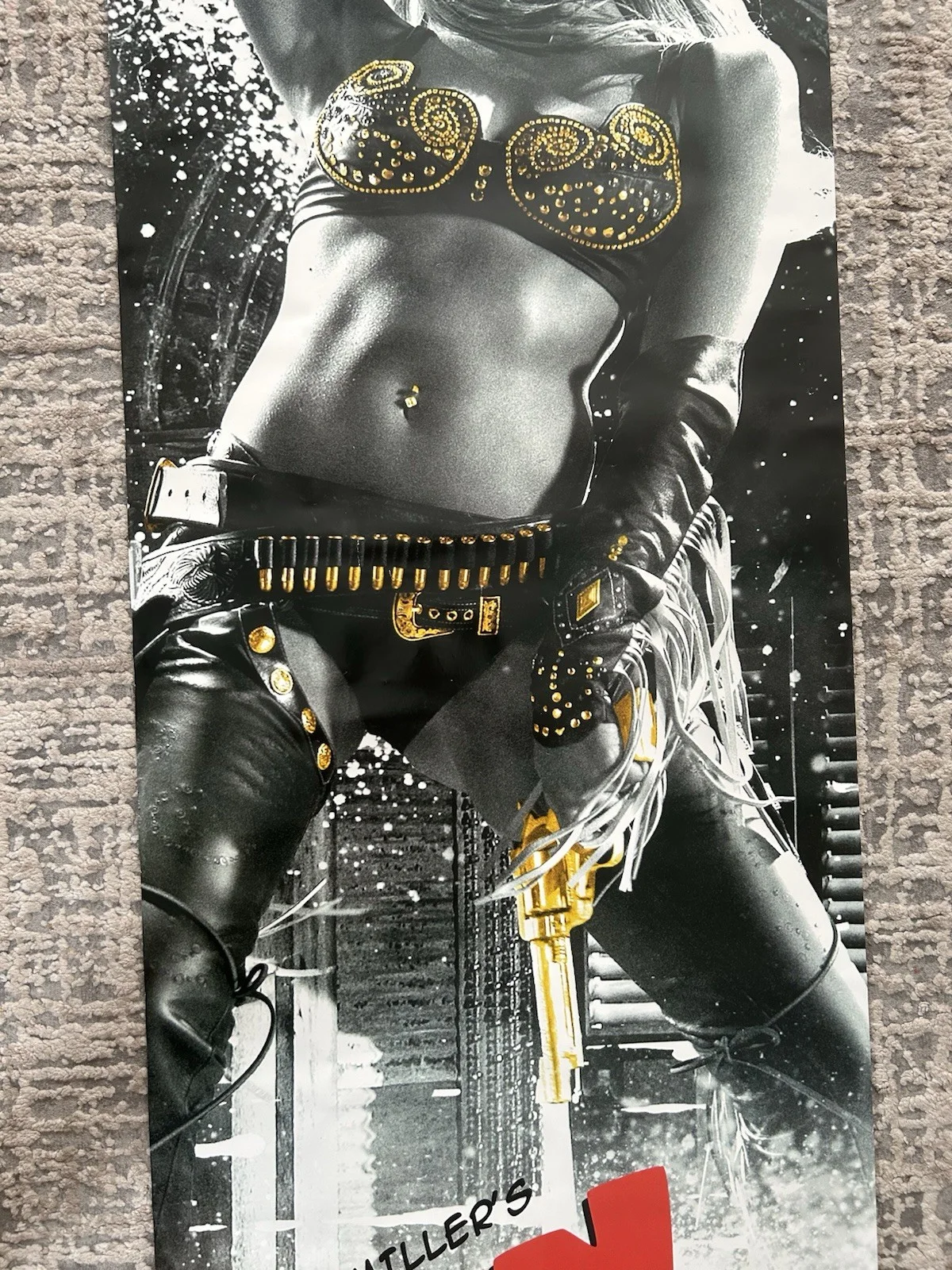 Sin City Vintage Door Poster 2005 21x62 Nancy Jessica Alba Dimension Films Neca, изображение 3