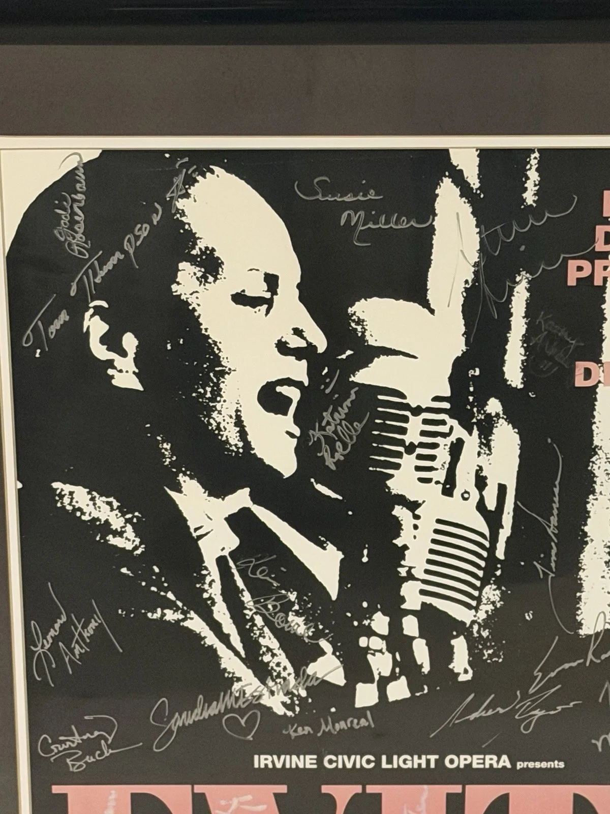 Susie Miller, Ken Marcel, Michael Van Patten, Cassandra Roseland — Evita Original Signed Poster Irvine Civic Light Opera 1990-91 Theater, image 3